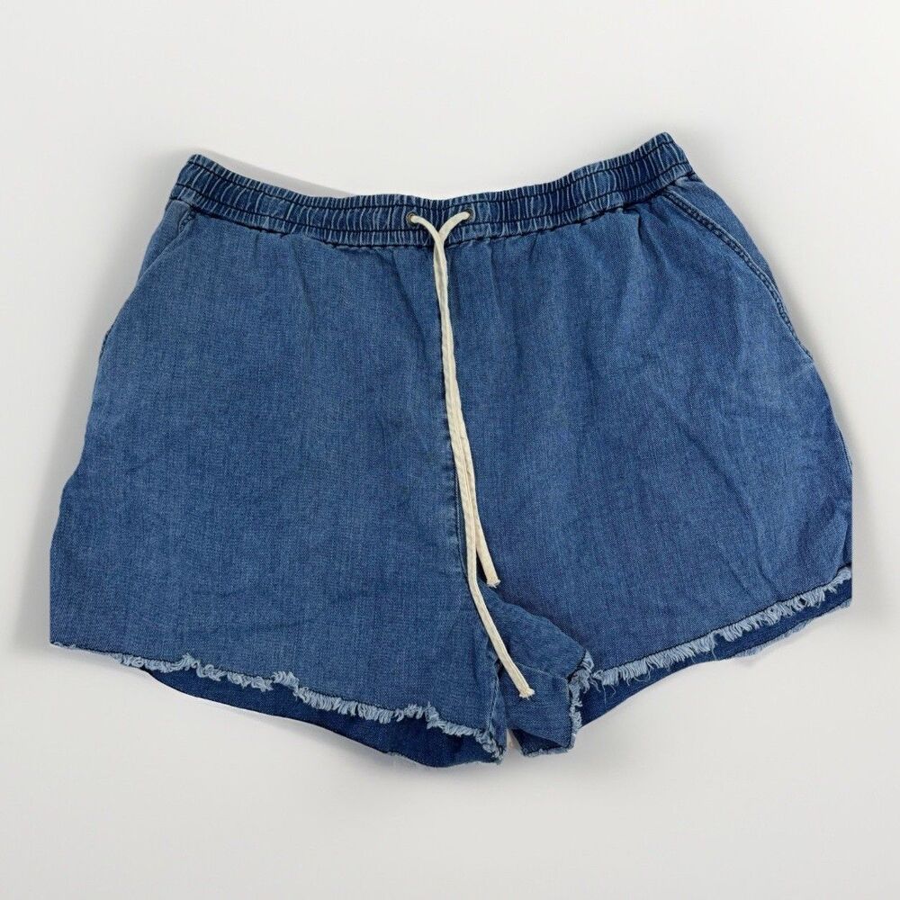 Wilfred Shorts Womens Size Large Denim Tie Waist Aritzia